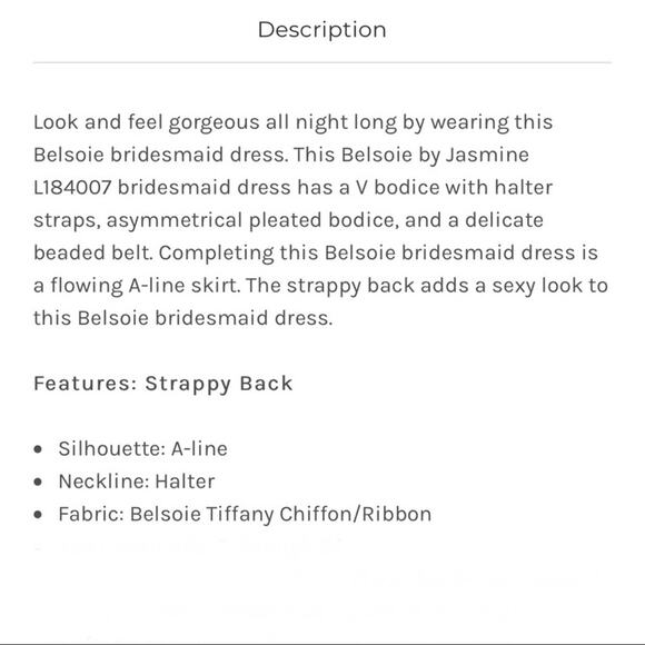 BELSOIE Womens 10 Blue Chiffon Gown / Prom Dress - Picture 3 of 6